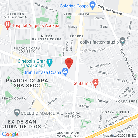 ▷ Europiel - Depilación Láser, Coapa, Ciudad de México, Gran Terraza Coapa, Local L-121 map