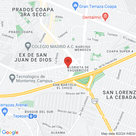 Dra Patricia Soria Manriquez map