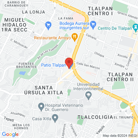PODeSUR Patio Tlalpan map