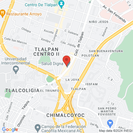 Dra. Mariela García Torres, Médico general map