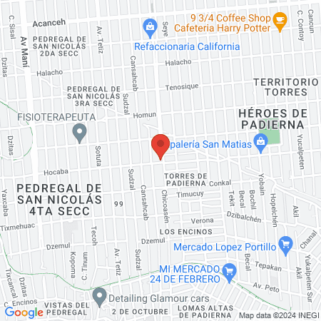 Podólogo Cedic Torres de Padierna map