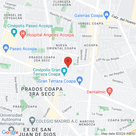 Tara spa CDMX map