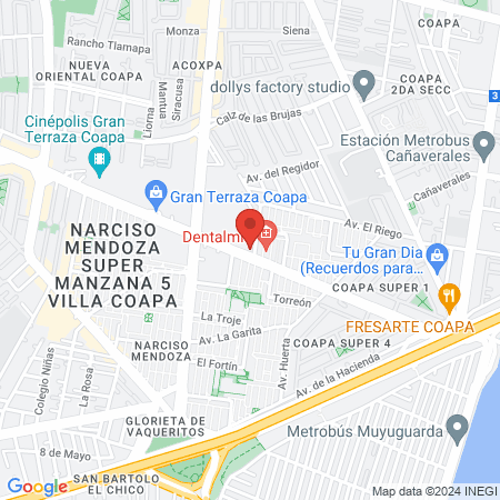 Tavera Osorio (Coapa) map