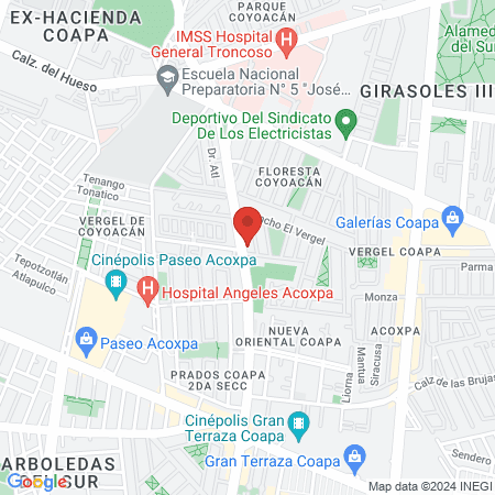 Oftalmólogo Dra. María Guadalupe Martínez S. map