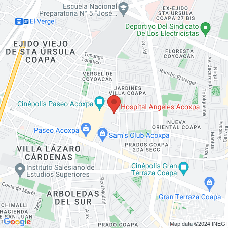 Dra. Itziar Del Ángel Suárez map