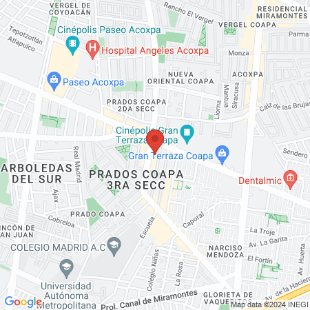 Apapachoa uñas y spa map