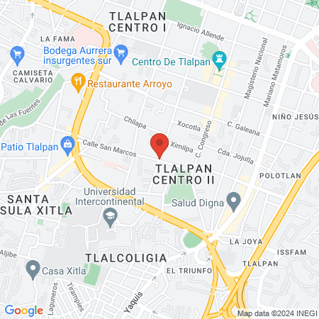 CG Belleza Integral Tlalpan map