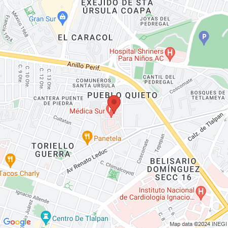 Unidad Pediatrica map