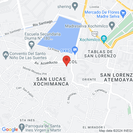 Veterinaria X'balamké map