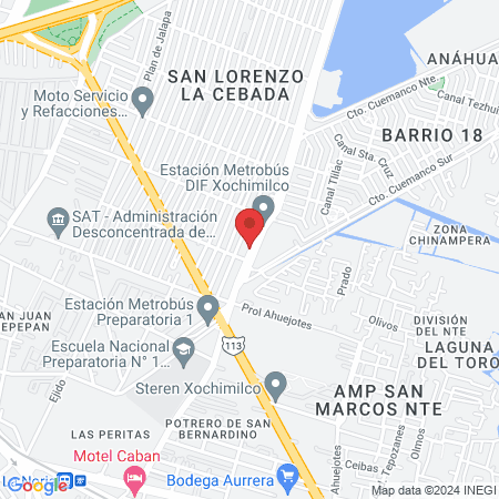 "Nuestra Señora de la luz" map