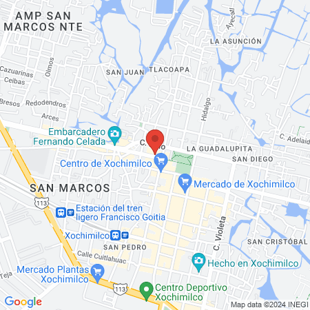 Clínica de la Luz map