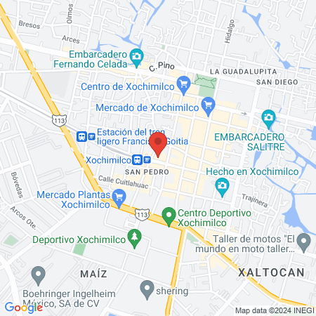 Princess Nails Xochimilco map