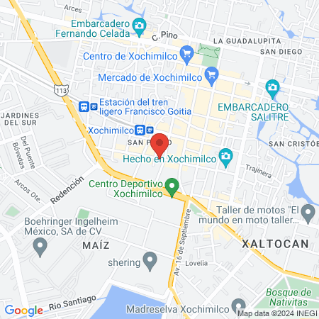 Dra. Hilda Vázquez map