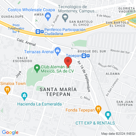 Estetica Miranda map