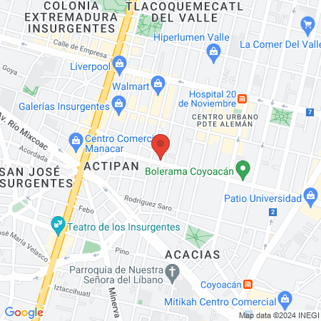 Dr. Javier Alejandro López García, Dentista - Odontólogo map
