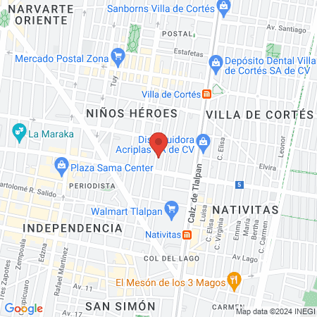 BB EMPODERADA SUCURSAL AMÉRICAS UNIDAS map