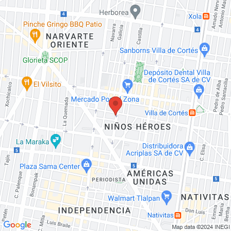 Simétrica Rehabilitación Física Integral map