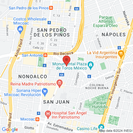 Clinica De Corta Estancia map