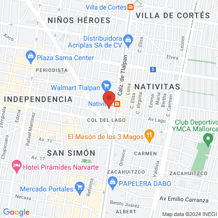 Dra. Liz Sosa Mora map