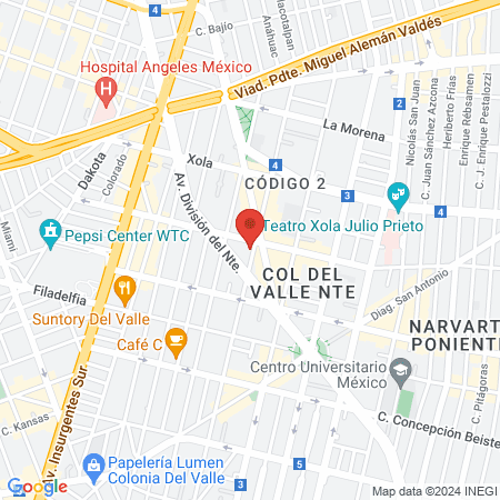 Plenna Del Valle Norte map