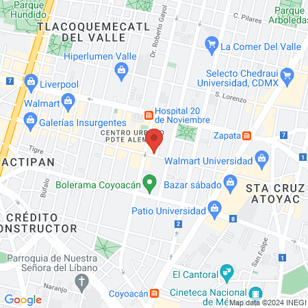 Flawless Lashes by Loreta Mexico map