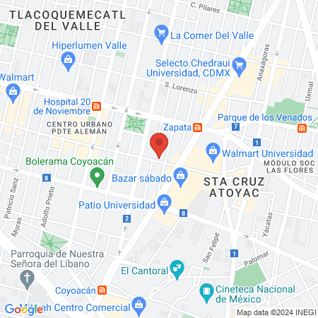 Clínica Benestare map