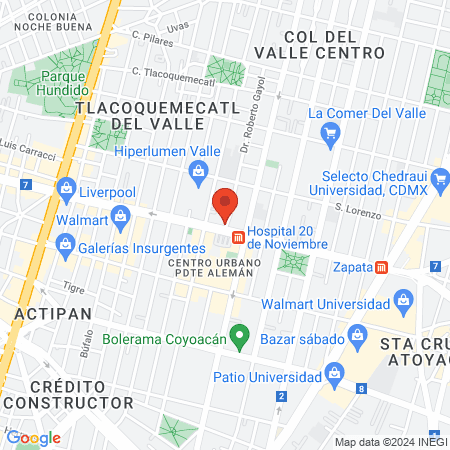 Clínica y nutrición Deportiva.70/30 Tú Cien Por % map