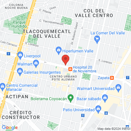 Dentista Citlalpilli map