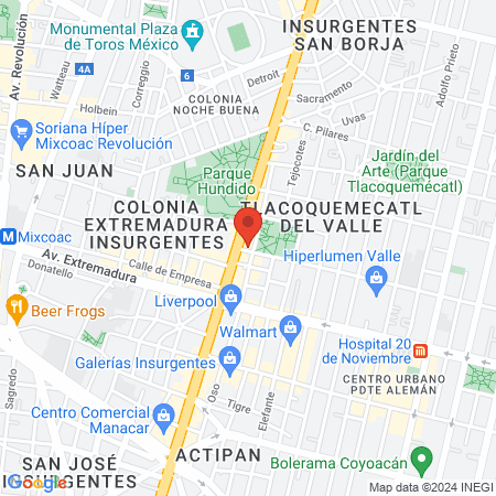 Dra. Lucero Barreda Zaleta Dermatóloga map