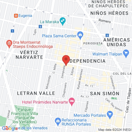 STARDUST SALÓN MX map