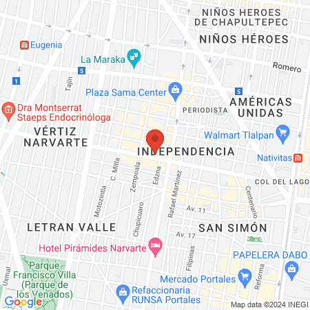 CENESSPA NARVARTE map
