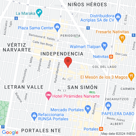 Moctezuma Quiroga Jose Pablo Dr map