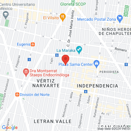 SPA-cio Dental Narvarte map