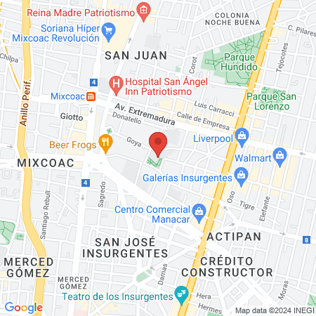 Dra. Daniela Fernández-Pellón Fernández map