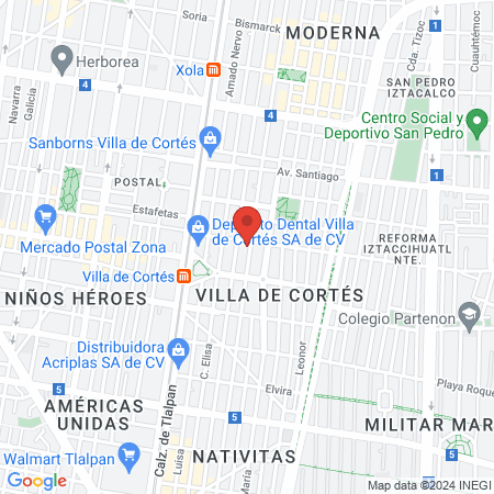 Pediatra en CDMX - Dra. Sandra Rodríguez map