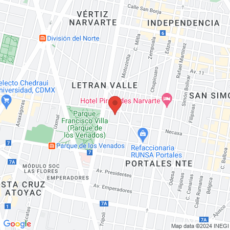 Body Shape Clinic Vertiz map