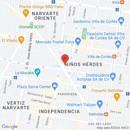 Clinica Veterinaria Dogs and Cats map