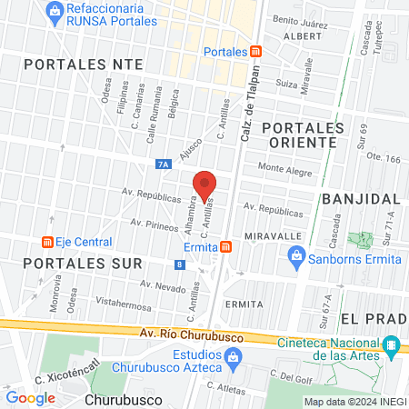 ODONTOLOGÍA PEDIÁTRICA PORTALES map