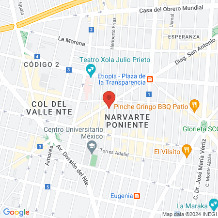 Mango y Miel Spa map