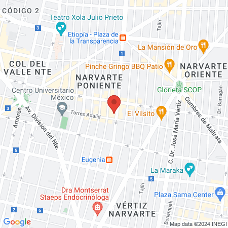 Dra Bustos Dentista map