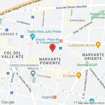 CONSULTORIO DE OFTALMOLOGIA map