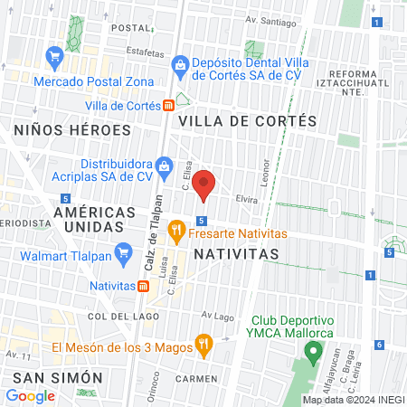 Amani lashes & nails map