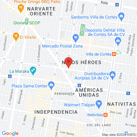 Bonita Uñas y Pestañas Bolivar map