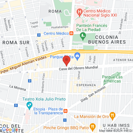 COMUNIDAD MEDICINA ALTERNATIVA MÉXICO map