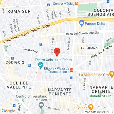 Odont. Mireya Sayuri Tanaka Chávez map