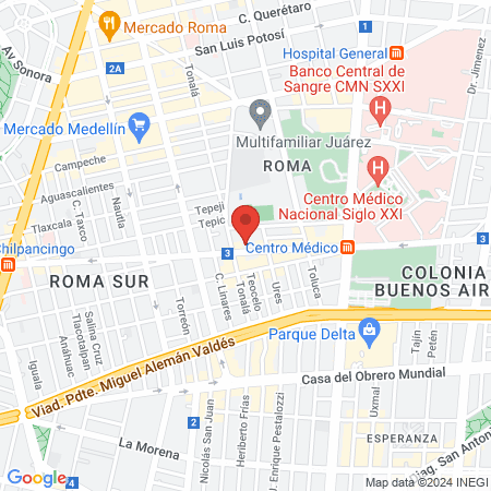 CLINICA DENTAL EN MEXICO map