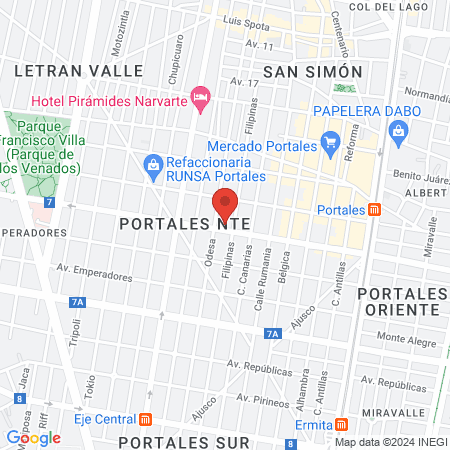 Loonails Portales map