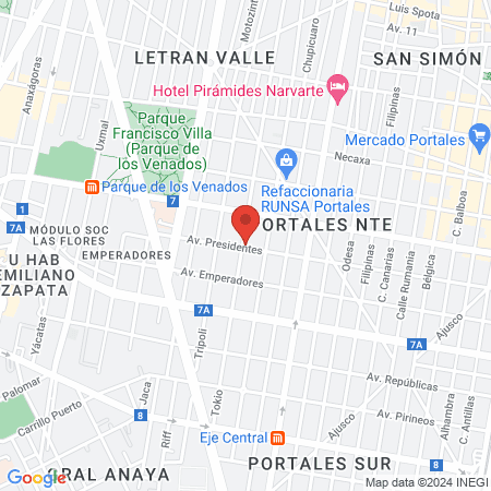 Estética Unisex Glamour map