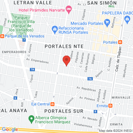 Sport Center Emperadores map