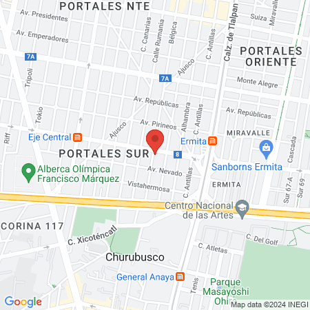 Dr. Andrés Barrera Medina map